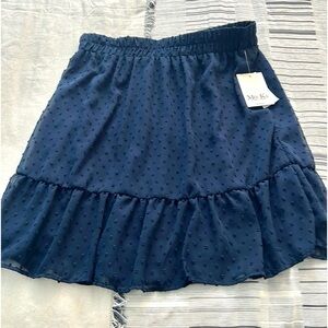 ⭐️NWT,Mo-Ka,Santa Fe,USA,Dotted Swiss,  Lined Skirt,Elastic Waist,SizeXL